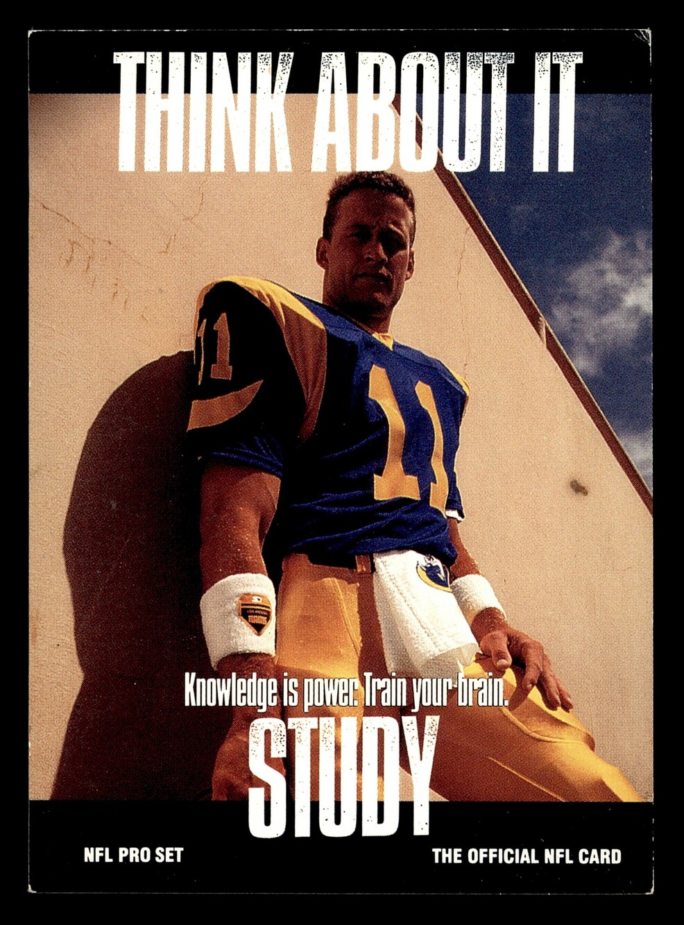 1991 Pro Set 374a Jim Everett Football Card Los Angeles Rams Vintage